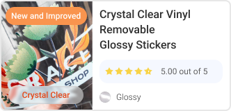 Crystal Clear Vinyl Removable Glossy