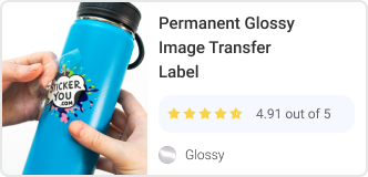 Transfer Label Permanent Glossy